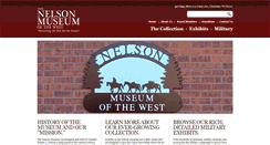 Desktop Screenshot of nelsonmuseum.com